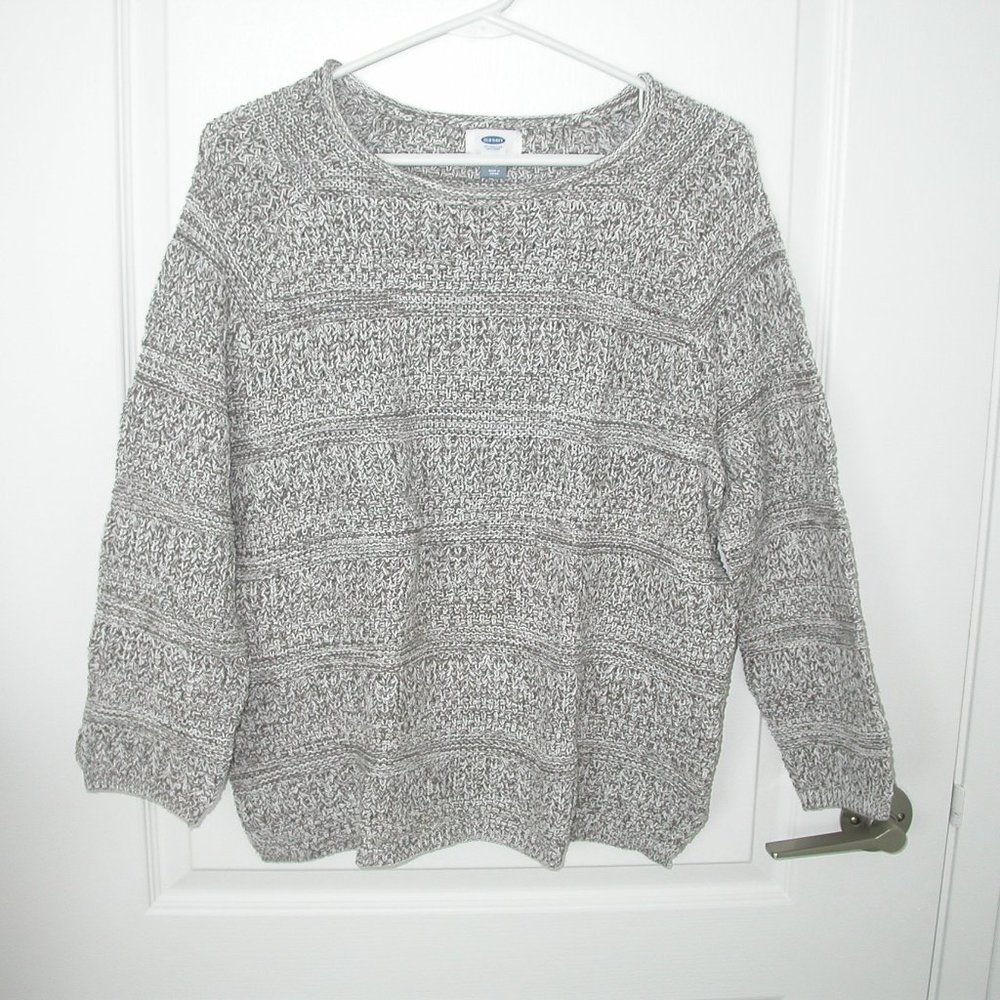 Tan and White Pullover